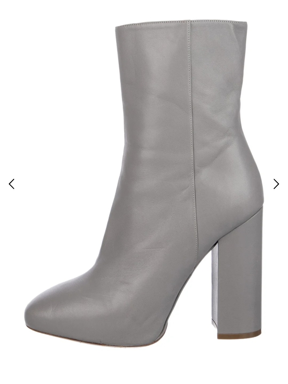 Gray High Block-Heel Women's Ankle Boots